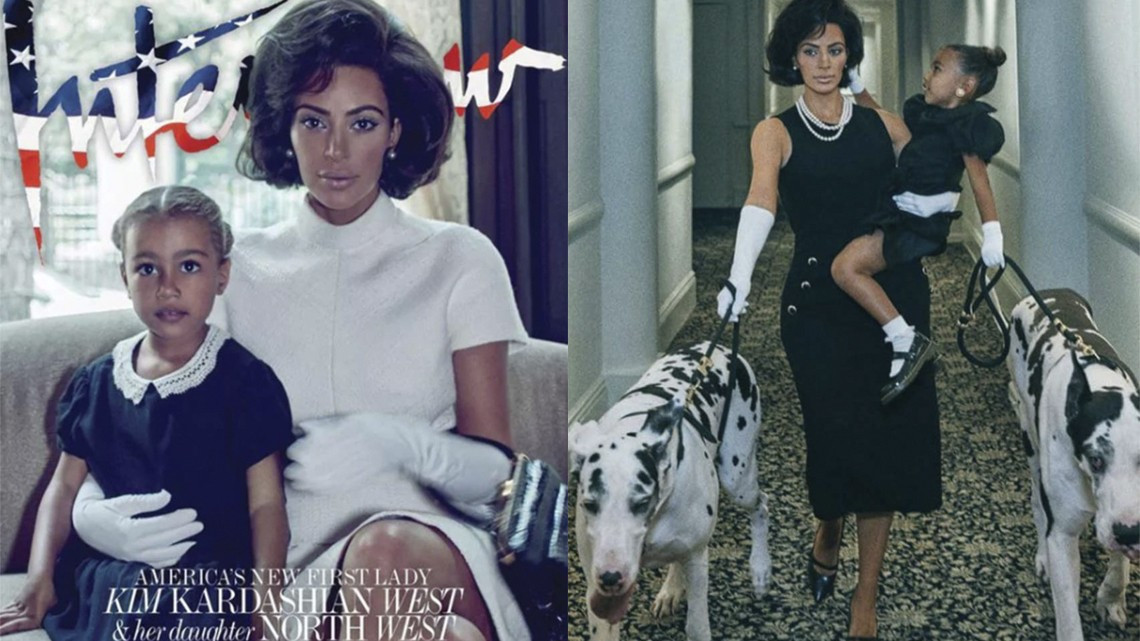 Kim Kardashian posa al estilo de Jackie Kennedy